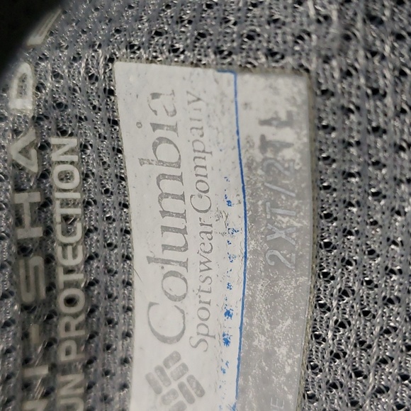 Columbia Blue Omni-Shade Collared Button Up Shirt Men’s Size 2XT - Picture 11 of 16